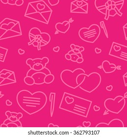 Valentine's day tiled background