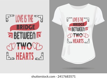 Valentine's day trending t shirt for boys or girls trending simple graffiti text based eye catchy fashion creative design vector illustrator