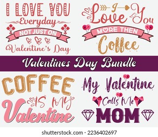 Valentine's Day T-shirt Bundle, I Love You More Than Coffee T-shirt, Valentine's Day T-shirt for Mom