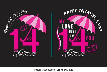 valentine's day t-shirt design, 14 February 