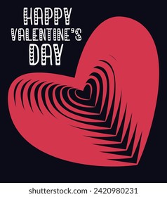 Valentine's day t-shirt design illustration