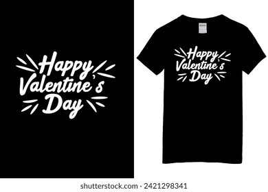 valentine's day t-shirt design illustration