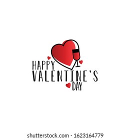 Valentines day t-shirt design template . Vector illustration t shirt template.