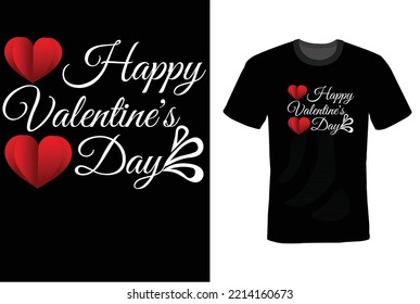 Valentines Day T-shirt Design Template 