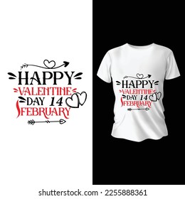 Valentine's day T-shirt Design template