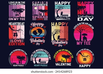 Valentine's day t-shirt design. Valentine's Day typography vector t-shirt design