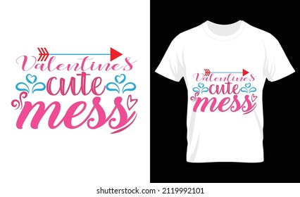 Valentine's Day T-shirt Design Vector