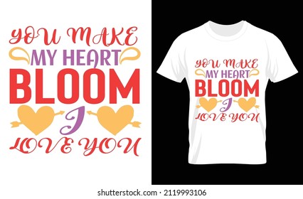 Valentine's Day T-shirt Design Vector