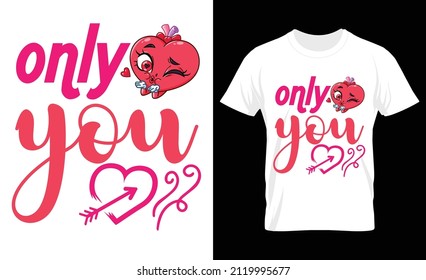 Valentine's Day T-shirt Design Vector