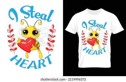 Valentine's Day T-shirt Design Vector