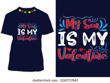 Valentine's day t-shirt design vector