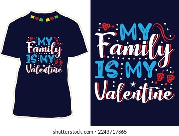 Valentine's day t-shirt design vector