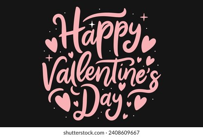  Diseño de camisetas de San Valentín, gráfico vectorial, afiche tipográfico o camiseta. Juego de diseño de camisetas de San Valentín, paquete de camisetas de la tipografía del día de San Valentín, dibujo a mano 