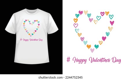 Valentine's Day T-shirt Designs Template