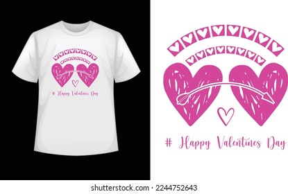 Valentine's Day T-shirt Designs Template
