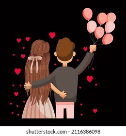 Valentine's Day T-shirt vector collections for couple t-shirt design, mug design, pillow design