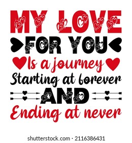 Valentine's Day T-shirt vector collections for couple t-shirt design, mug design, pillow design