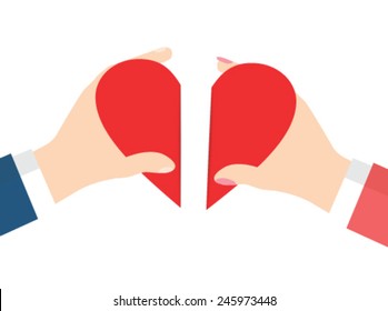 Valentine's Day. Two halves