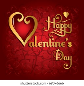 The Valentine`s day type text