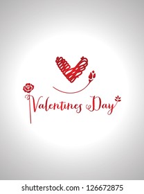 Valentine's Day type text EPS 10