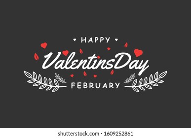 Valentines Day typographic vector design for greeting cards, Valentine card, invitation card. Vector Illustration eps.10