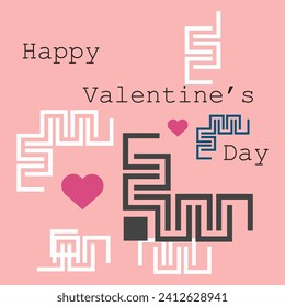 Valentines Day typographic vector design for greeting cards, Valentine card, invitation card. Isolated Vintage text, lettering composition