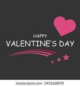 Valentines Day typographic vector design for greeting cards, Valentine card, invitation card. Isolated Vintage text, lettering composition