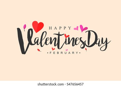Valentines Day typographic vector design for greeting cards, Valentine card, invitation card. Isolated Vintage text, lettering composition. Vector Illustration eps.10
