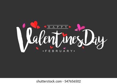 Valentines Day typographic vector design for greeting cards, Valentine card, invitation card. Isolated Vintage text, lettering composition. Vector Illustration eps.10