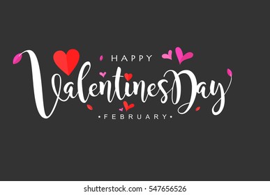 Valentines Day typographic vector design for greeting cards, Valentine card, invitation card. Isolated Vintage text, lettering composition. Vector Illustration eps.10