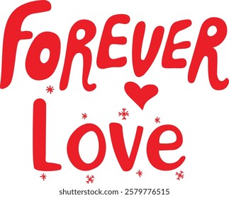 valentine's Day Typography Design. Printing For Tshirt, Sweatshirt, Mug, Banner, Poster etc.
