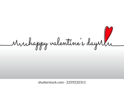 Valentine's day typography of happy valentines day with heart pattern. in red and black color. Vector illustration. Wallpaper, flyers, invitation, posters, banners.
