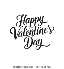 valentine's day typography silhouette vector arts 