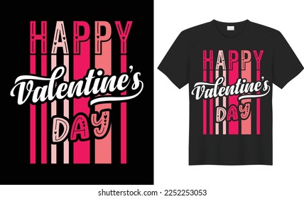 Valentines day typography t shirt design vector graphic templet. hand drawn cute Romantic lettering happy pattern calligraphy for tshirt with arrow red heart. best for couple banner card print pod svg