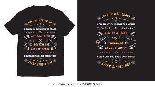 Valentine's Day Typography T shirt Design Valentin's day typography quote design 14th February quote