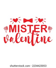 Valentines Day Typography T-shirt Design Perfect For SVG And Others