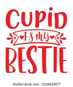 Valentines Day Typography T-shirt Design Perfect For SVG And Others