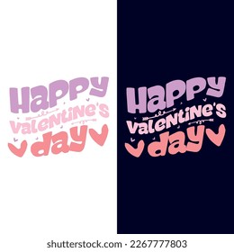 Valentine's day typography T-shirt design, graphic design vector illustration