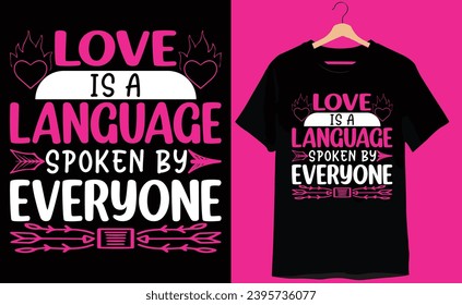 valentine's day typography t-shirt design