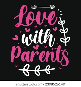Valentines day typography tshirt design