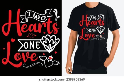 valentine's day typography t-shirt design