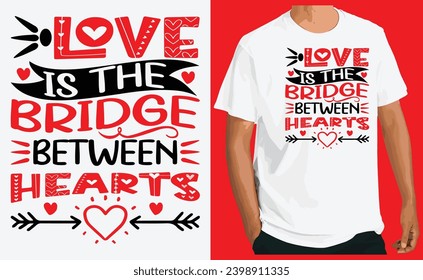 valentine's day typography t-shirt design