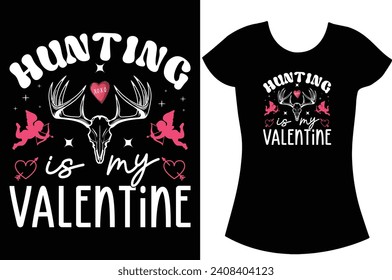 Valentine's Day Typography T-shirt design.