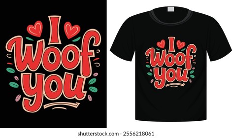 Valentine's Day Typography T-Shirt Design For Print Ready