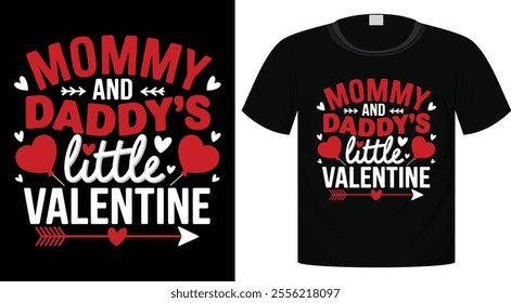 Valentine's Day Typography T-Shirt Design For Print Ready