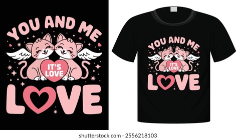 Valentine's Day Typography T-Shirt Design For Print Ready