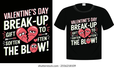 Valentine's Day Typography T-Shirt Design For Print Ready