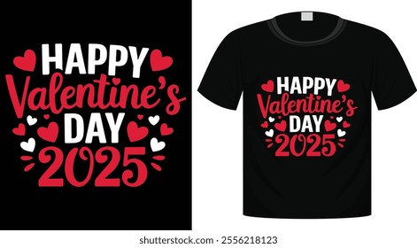 Valentine's Day Typography T-Shirt Design For Print Ready