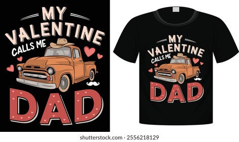 Valentine's Day Typography T-Shirt Design For Print Ready