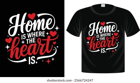 Valentine's Day Typography T-Shirt Design, Ready for Print